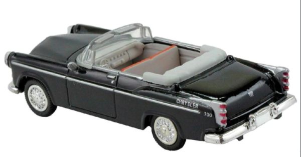 NEW48013K - CHRYSLER C-300 1955 cabriolet noir - 1