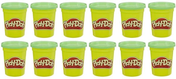 HASE4828 - 12 pots de pâte à modeler Play-doh – Verte - 1
