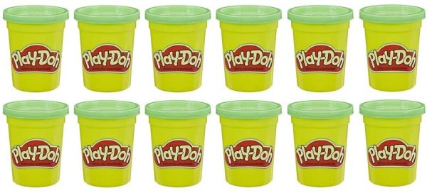 HASE4828 - 12 pots de pâte à modeler Play-doh – Verte - 1