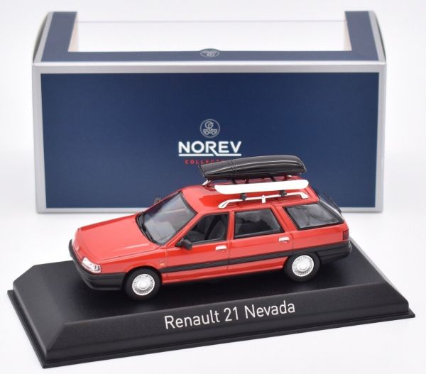 NOREV 512133 Renault 21 Nevada 1989 Rouge 1/43 - Miniature Neuve