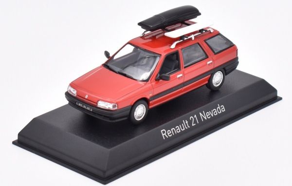 NOREV512133 - RENAULT 21 Nevada 1989 rouge avec accessoires - 1