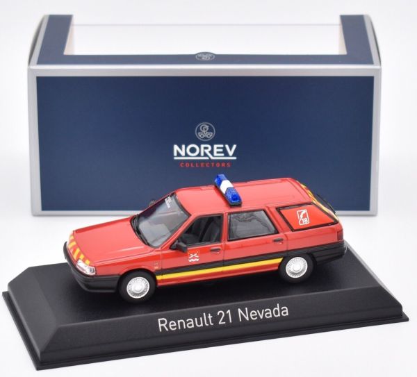 Miniature 1/43 Renault 21 Nevada TD Pompiers De Maclas - Duvi, Résine, Kit Monté, Occasion Neuve