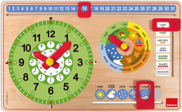 GOA51318 - Horloge calendrier | dés 3 ans - 1