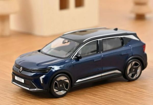 NOREV Renault 5 E-Tech 100% Électrique 2025 Bleu Nocturne 1/43 - Voiture Miniature Métal Série Limitée Officielle