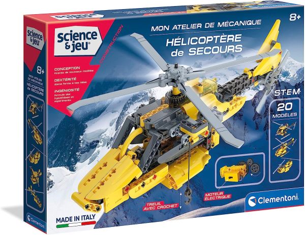 CLE52559 - Science et jeu – Mon atelier mécanique – Hélicoptère de secours - 1