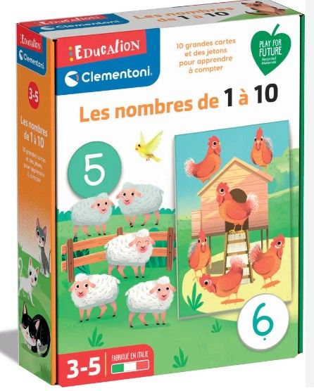 CLE52595 - Les nombres de 1 à 10 | dés 3 ans - 1