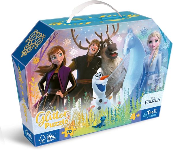 TRF53018 - Puzzle brillant 70 pièces DISNEY La Reine des Neiges - 1