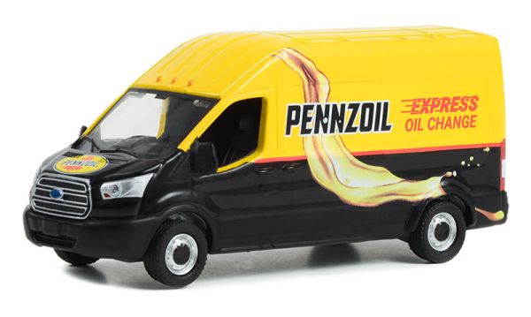 GREEN53050-C - FORD Transit LWB high Roof PENNZOIL 2019 de la série ROUTE RUNNERS sous blister - 1