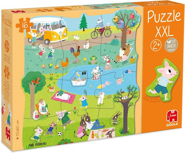 GOA53427 - Puzzle XXL 16 pièces Une journée à la campagne - 1