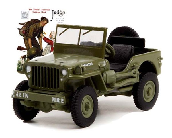 GREEN54060-A - JEEP Willis MB 1945 de la série NORMAN ROCKWELL sous blister - 1