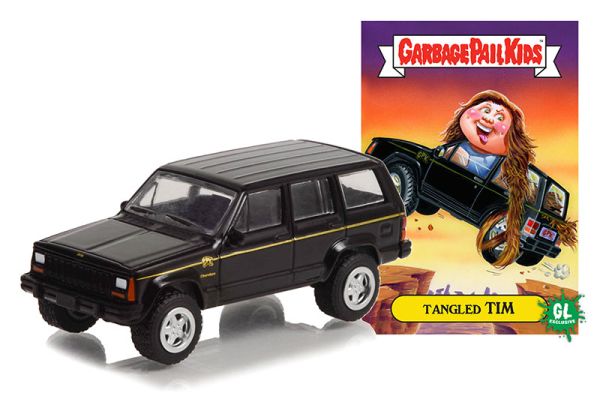 GREEN54070-F - JEEP Cherokee 1993 noire de la série GARBAGE PAIL KIDS sous blister - 1