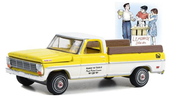 GREEN54080-C - FORD F-100 1967 Farm to table de la série NORMAN ROCKWELL sous blister - 1