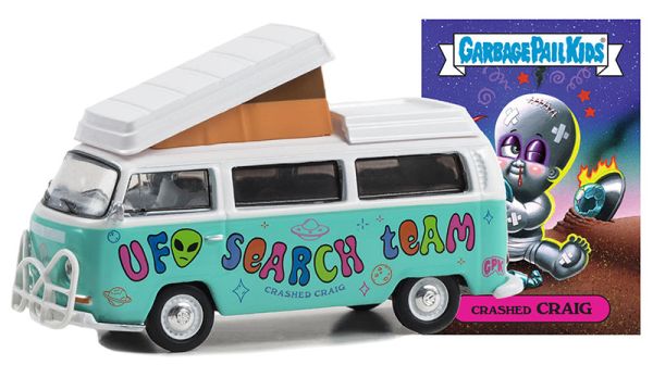 GREEN54090-B - VOLKSWAGEN Type 2 Campmobile 1968 Bleu de la série GARBAGE PAIL KIDS sous blister - 1