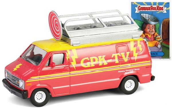 GREEN54110-D - DODGE B-100 1976 GPK-TV de la série GARBAGEPAILKIDS sous blister - 1