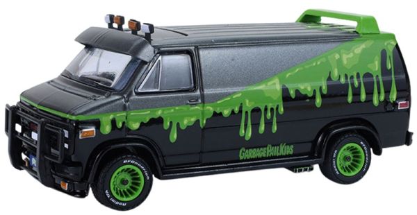 GREEN54120-A - GMC Vandura 1983 noir - PETEY DA FOOL de la série GARBAGE PAIL KIDS sous blister - 1
