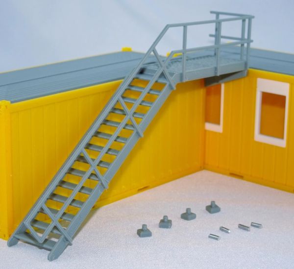 MSM5548/01 - Escalier pour bungalow de chantier type A – miniature - 1