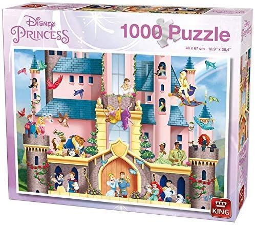 KING55917 - Puzzle 1000 pièces Disney Princesse Le palais magique - 1