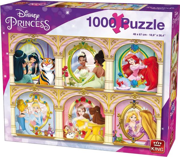 KING55991 - Puzzle 1000 pièces  Disney Princesse Miroir - 1