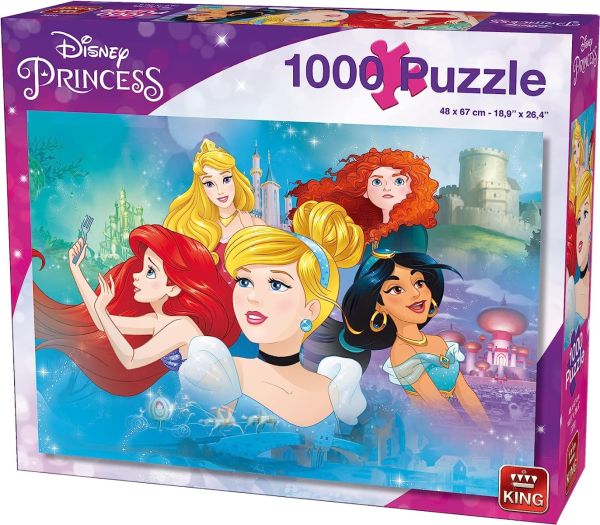 KING55992 - Puzzle 1000 pièces Disney Princessese - 1