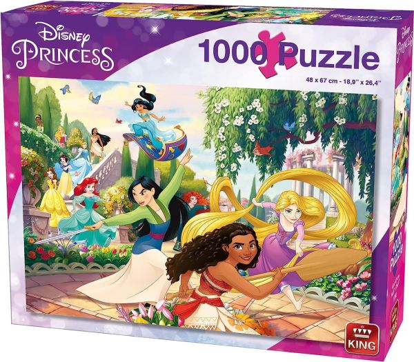 KING55993 - Puzzle 1000 pièces Disney Princesse  Héros - 1