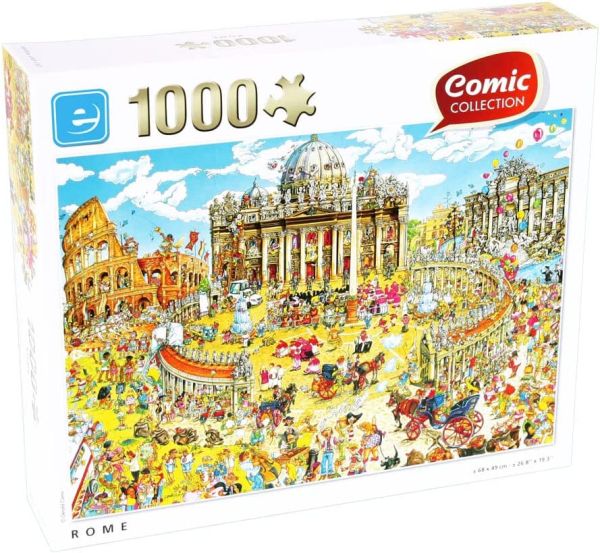 KING56016 - Puzzle 1000 pièces Comic Collection Rome - 1