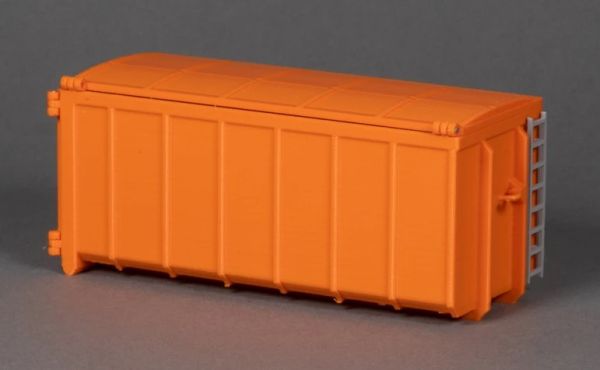 MSM5609/02 - Benne container 30m3 avec couvercle orange - 1