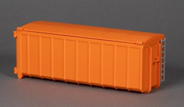 MSM5610/02 - Benne container 40m3 avec couvercle orange - 1