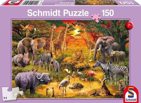 SCM56195 - Puzzle 150 Pièces Les Animaux d’Afrique - 1