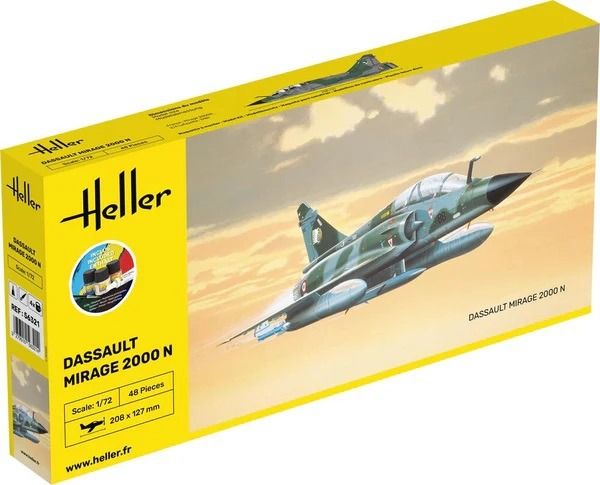 HEL56321 - Kit de démarrage avec peinture et accessoires - DASSAULT Mirage 2000 N à assembler - 1