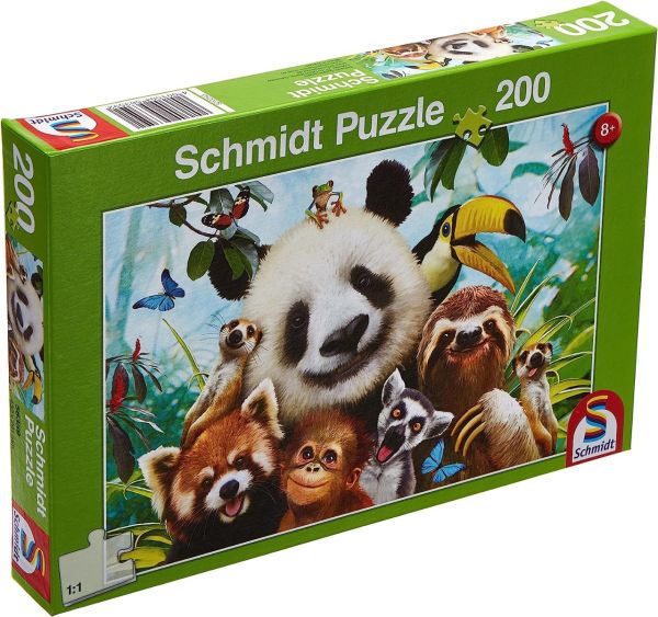 Puzzle 150 Pièces Les animaux sauvages SCHLEICH avec figurine