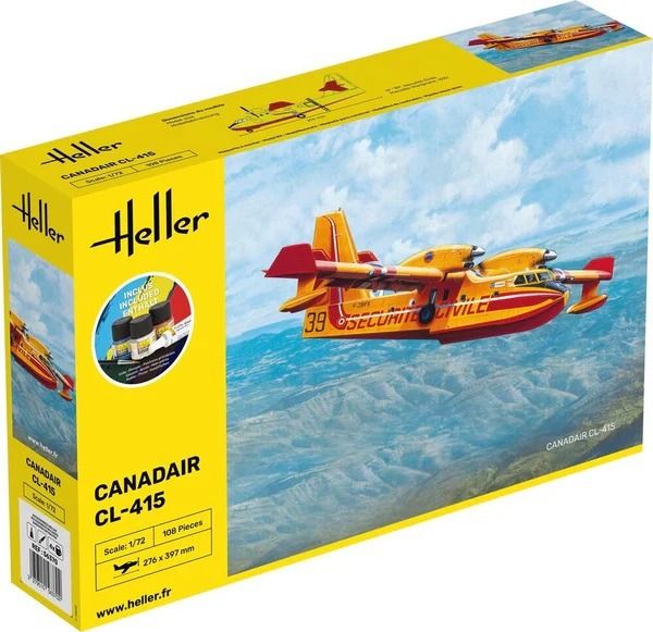 HEL56370 - Kit de démarrage avec peinture et accessoire -  CANADAIR CL-415 - 1