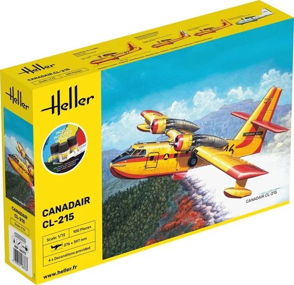 HEL56373 - Kit de démarrage avec peinture et accessoires - CANADAIR CL-215 à assembler - 1