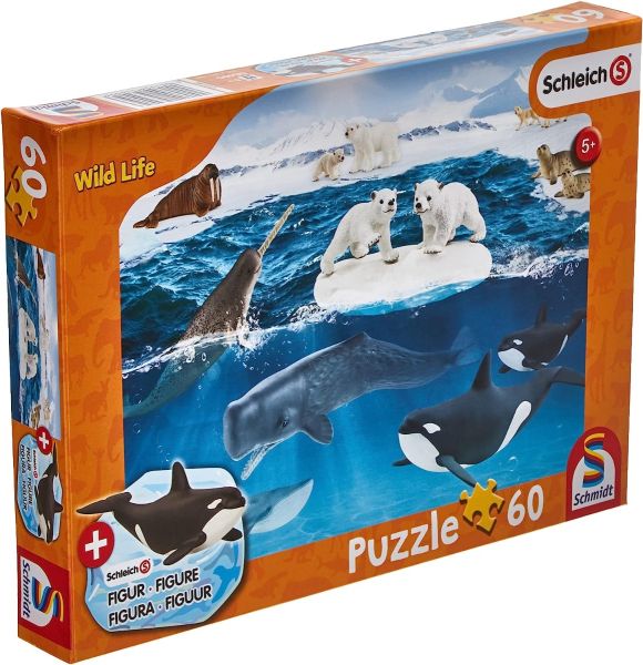 SCM56405 - Puzzle 60 Pièces Dans l’Arctique SCHLEICH - 1