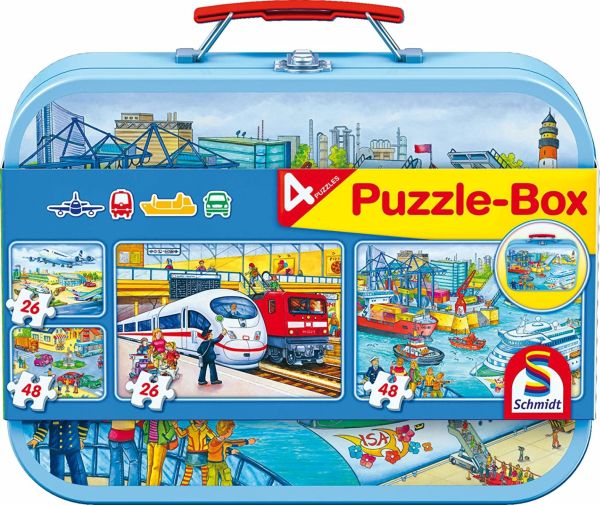 SCM56508 - 4 Puzzles 26 et 48 Pièces Moyens de transport - 1