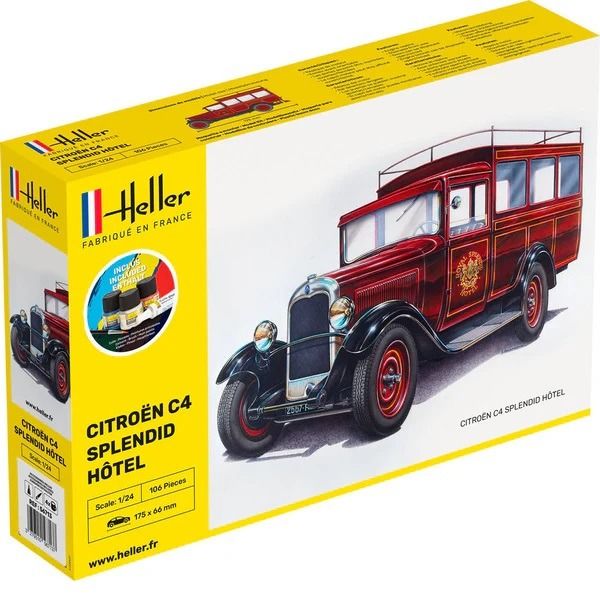 HEL56713 - Kit de démarrage avec peinture et accessoires - CITROEN C4 - Splendid Hotel à assembler - 1