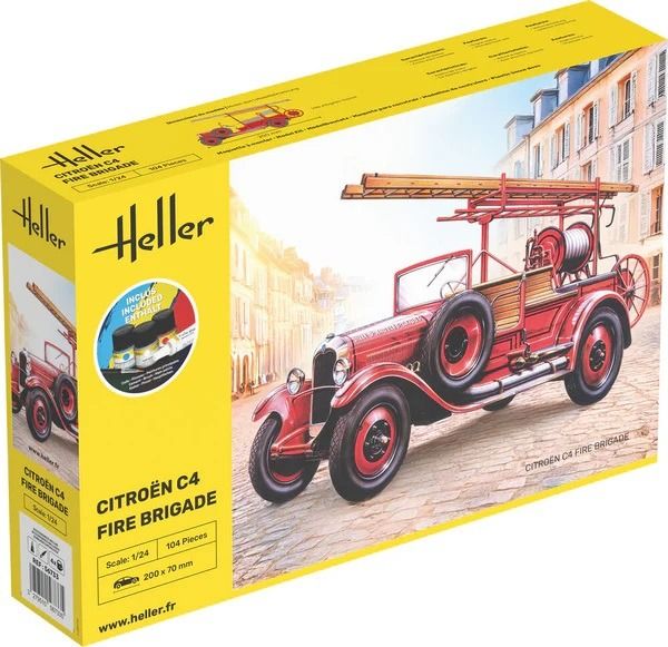 HEL56733 - Kit de démarrage avec peinture et accessoires - CITROEN C4 Pompiers à assembler - 1