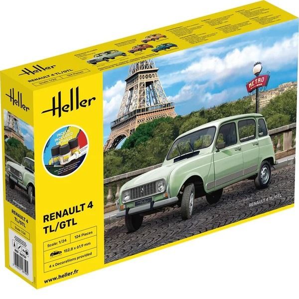 HEL56759 - Kit de démarrage avec peinture et accessoires - RENAULT 4TL/GTL à assembler - 1