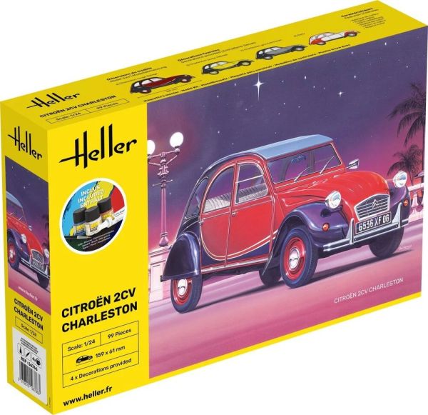 HEL56766 - Kit de démarrage avec peinture et accessoires - CITROEN 2CV Charleston - 1