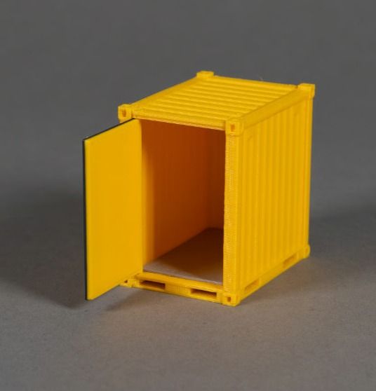 MSM5701/01 - Contianer de matériaux 5 pieds - Jaune - L.44 x l.32 x H. 45.2 mm - 1