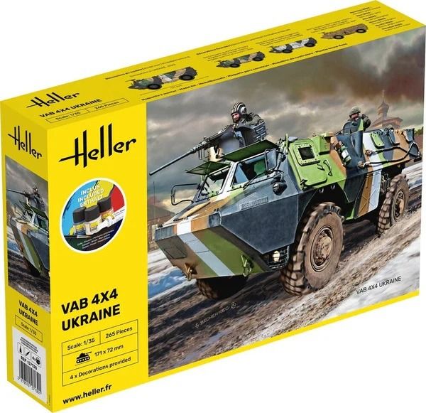 HEL57130 - Kit de démarrage avec peinture et accessoires - Véhiucle VAB 4x4 - Ukraine - 1