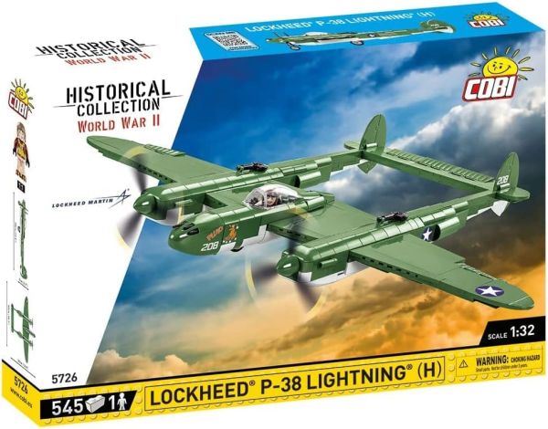 COB5726 - Avion militaire LOCKHEED P-38H Lightning - 545 Pièces - 1