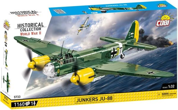 COB5733 - Avion militiare JUNKERS JU-88 - 1160 Pièces - 1