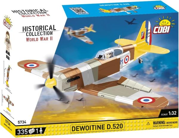 COB5734 - Avion militaire DEWOITINE D.520 – 335 Pièces - 1