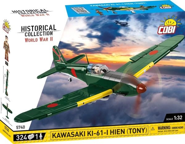 COB5740 - Avion militaire KAWASAKI KI-61-HIEN - 324 Pièces - 1