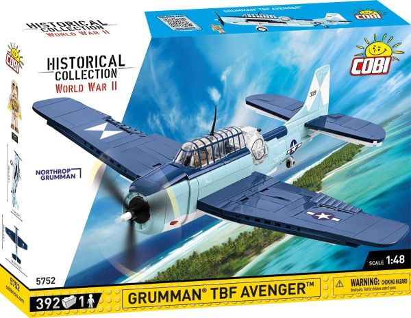 COB5752 - Avion militaire GRUMMAN TBF Avenger - 392 Pièces - 1