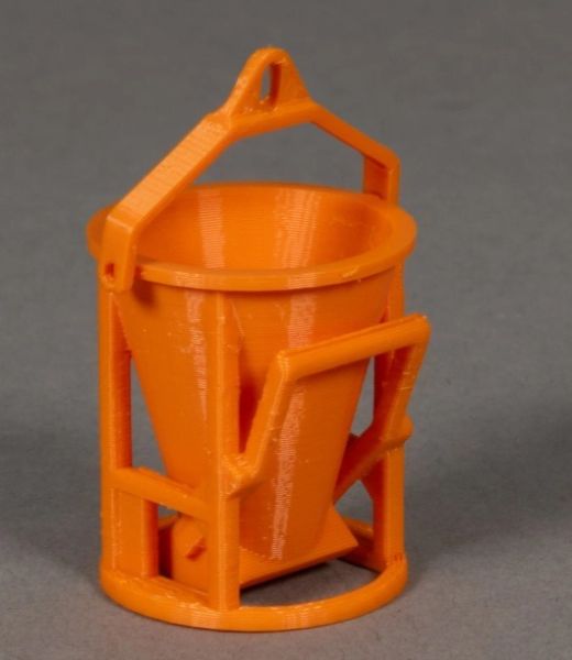 MSM5802/02 - Benne à béton ronde – Orange - L.26.3 x l.27.6 x H.42.3 mm - 1