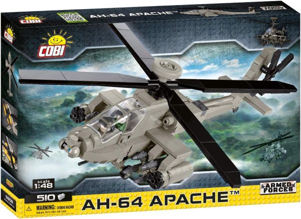 COB5808 - Avion militaire AH-64 APACHE – 510 Pièces - 1