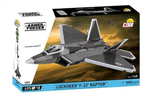 COB5855 - Avion militaire LOCKHEED F-22 Raptor – 695 Pièces - 1