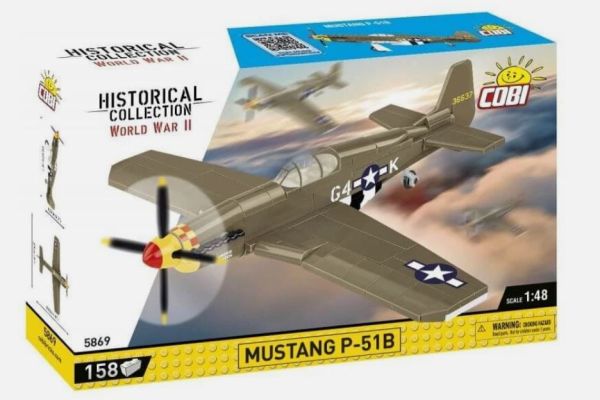 COB5869 - Avion militaire MUSTANG P-51B - 158 Pièces - 1