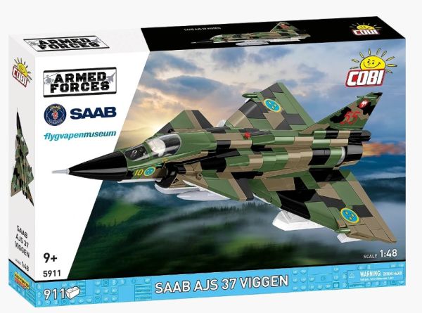 COB5911 - Avion de chasse SAAB AJS 37 Viggen - 911 pièces - 1